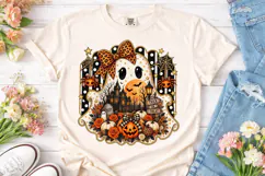 Halloween Ghost Pumpkin PNG Sublimation Product Image 2