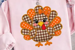 Cute Turkey Girl PNG Sublimation Design Product Image 3