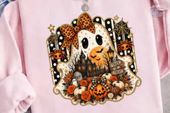 Halloween Ghost Pumpkin PNG Sublimation Product Image 3