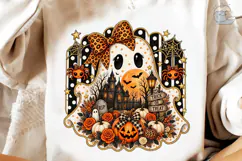 Halloween Ghost Pumpkin PNG Sublimation Product Image 4