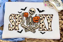 Spooky Skeleton Halloween PNG Shirt Desi Product Image 6