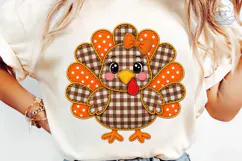 Cute Turkey Girl PNG Sublimation Design Product Image 6