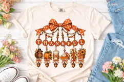 Thankful Fall Charm PNG Sublimation Desi Product Image 2