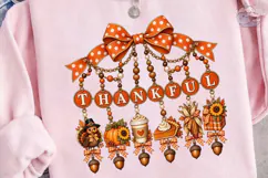 Thankful Fall Charm PNG Sublimation Desi Product Image 3
