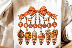 Thankful Fall Charm PNG Sublimation Desi Product Image 4