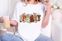 Spooky Halloween PNG Sublimation Shirt D Product Image 4