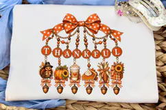 Thankful Fall Charm PNG Sublimation Desi Product Image 5