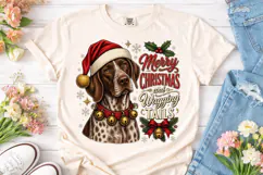 Merry Christmas Wagging Tails Dog PNG Sh Product Image 2