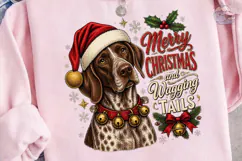 Merry Christmas Wagging Tails Dog PNG Sh Product Image 3