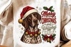 Merry Christmas Wagging Tails Dog PNG Sh Product Image 4