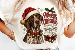Merry Christmas Wagging Tails Dog PNG Sh Product Image 6
