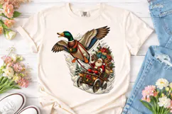 Santa Christmas Duck PNG Sublimation Des Product Image 2