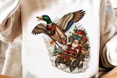 Santa Christmas Duck PNG Sublimation Des Product Image 4