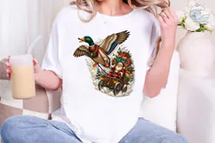Santa Christmas Duck PNG Sublimation Des Product Image 1