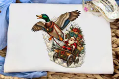 Santa Christmas Duck PNG Sublimation Des Product Image 5
