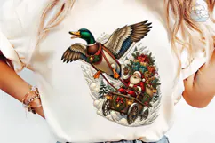 Santa Christmas Duck PNG Sublimation Des Product Image 6