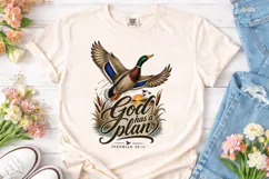 God Has a Plan Duck PNG Sublimation Product Image 2