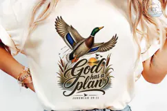 God Has a Plan Duck PNG Sublimation Product Image 6