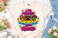 Less Meanies More Weenies Dogs PNG Shirt Product Image 2