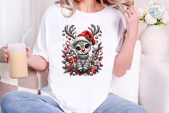 Christmas Reindeer PNG Sublimation Desig Product Image 4
