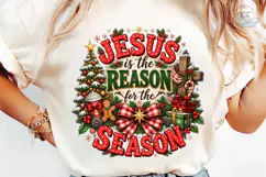 Jesus is the Reason Season PNG Sublimati Product Image 6