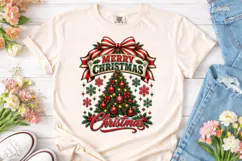 Merry Christmas Tree PNG Sublimation Des Product Image 2