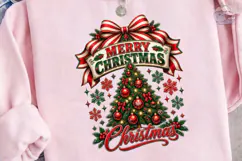 Merry Christmas Tree PNG Sublimation Des Product Image 3