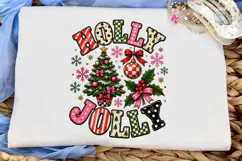 Holly Jolly Christmas PNG Sublimation De Product Image 5