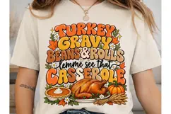 Turkey Gravy Beans Rolls PNG Sublimation Product Image 1