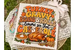 Turkey Gravy Beans Rolls PNG Sublimation Product Image 2