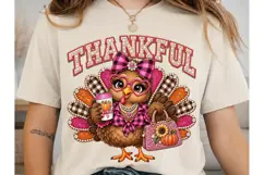 Thankful Turkey PNG Sublimation Design Product Image 2