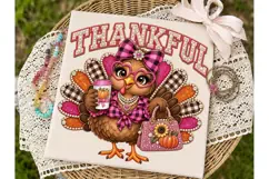 Thankful Turkey PNG Sublimation Design Product Image 1