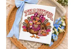 Thankful Turkey PNG Sublimation Design Product Image 3