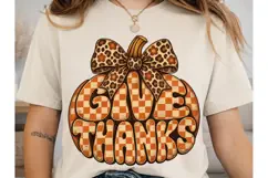 Give Thanks Pumpkin PNG Sublimation Desi Product Image 1