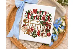 Merry Christmas Ornament PNG Sublimation Product Image 3