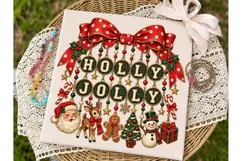 Holly Jolly Christmas PNG Sublimation De Product Image 2