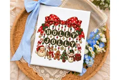 Holly Jolly Christmas PNG Sublimation De Product Image 3