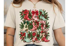 Cowboy Boots Christmas PNG Sublimation D Product Image 2