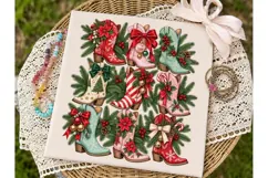 Cowboy Boots Christmas PNG Sublimation D Product Image 1