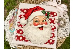 Retro Santa Claus PNG Sublimation Design Product Image 2