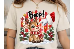 Boop Reindeer Christmas PNG Sublimation Product Image 2