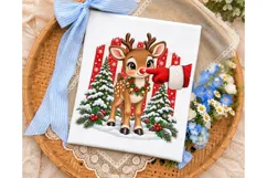 Cute Reindeer PNG Sublimation Design Product Image 3