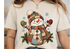 Cozy Christmas Snowman PNG Sublimation Product Image 1