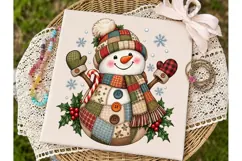Cozy Christmas Snowman PNG Sublimation Product Image 2