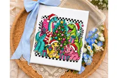 Dinosaur Christmas PNG Sublimation Desig Product Image 3