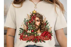 Jesus Christmas PNG Sublimation Shirt De Product Image 1