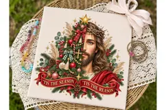 Jesus Christmas PNG Sublimation Shirt De Product Image 2