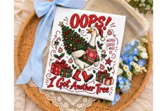 Merry Goosemas PNG Sublimation Design Product Image 3