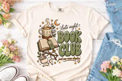 Late Night Book Club PNG Sublimation Shi Product Image 2