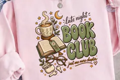 Late Night Book Club PNG Sublimation Shi Product Image 3